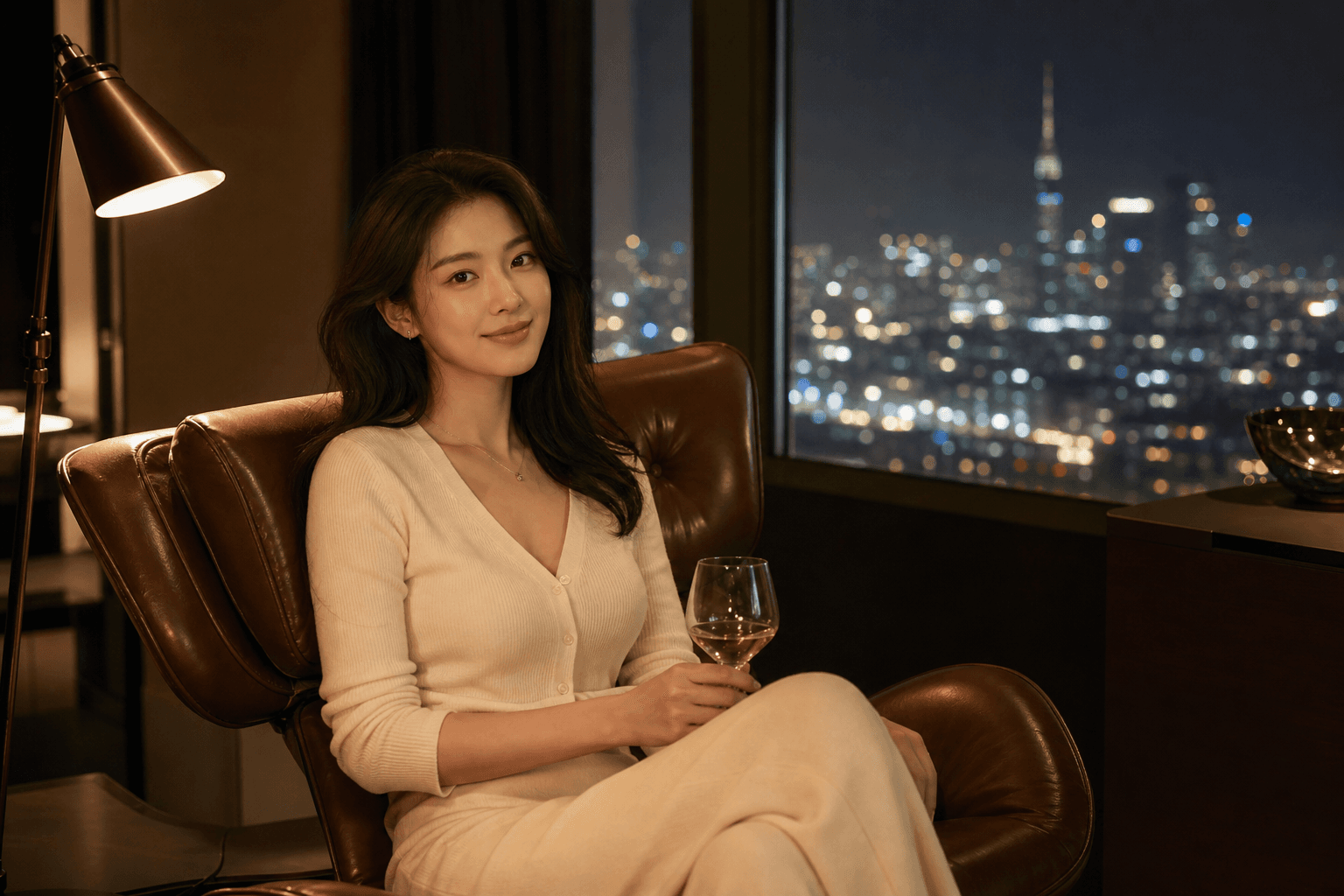 프라이빗 라운지의 고급스러운 공간
